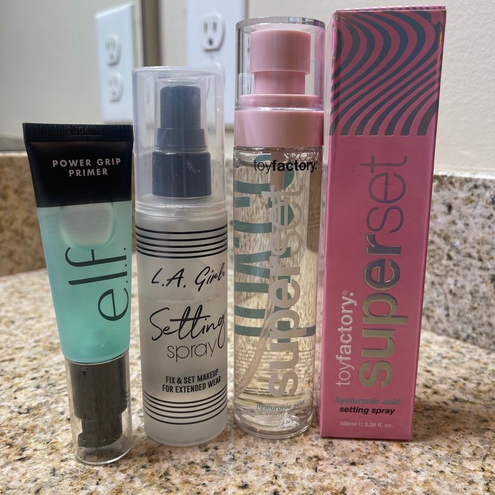 Elf Power Grip L.A. Girl Setting Spray Toy Factory Super Set Spray Bundle Lot
